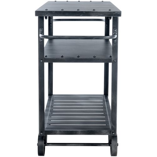 Chariot De Service Spring Dans Le Style Industriel Argent Antique