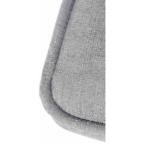 Tabouret De Bar Peking En Tissu Réglable Et Pivotant Gris Clair/chrome