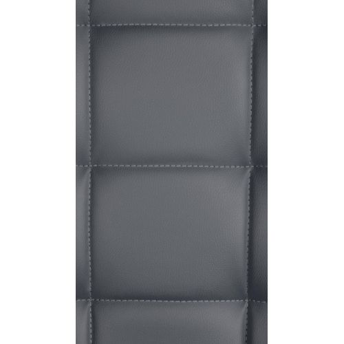 Tabouret De Bar Peking En Similicuir Réglable Et Pivotant Gris/noir