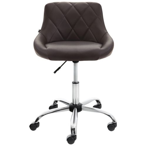 Tabouret De Travail Lazio Réglable En Hauteur Et Pivotant Marron/similicuir