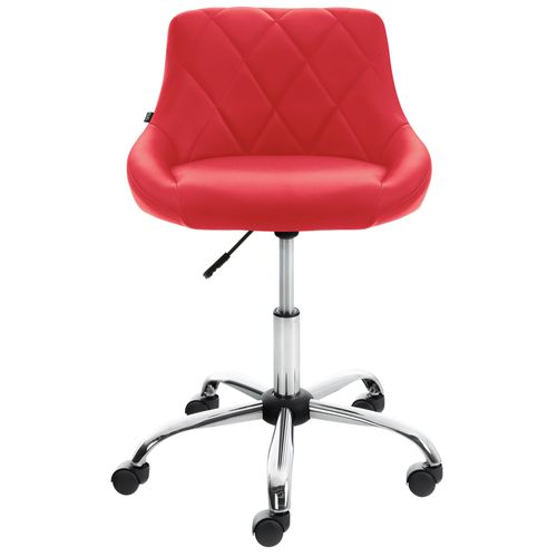 Tabouret De Travail Lazio Réglable En Hauteur Et Pivotant Rouge/similicuir