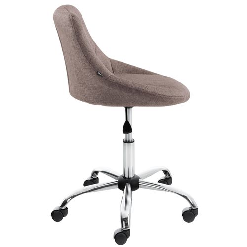 Tabouret De Travail Lazio Réglable En Hauteur Et Pivotant Taupe/tissu