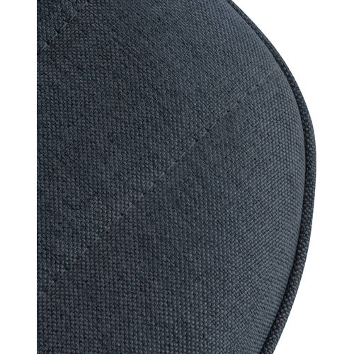 Tabouret De Bar Lex En Tissu Pied Trompette En Métal Gris Foncé/blanc