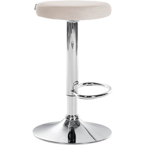 Tabouret De Bar Ponte Velours Chrome