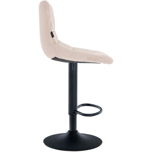Tabouret De Bar Jerry Velours Noir