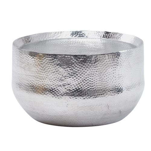 Table Basse De Salon 60x60x35 Cm Table De Canapé Metal Orientale Ronde