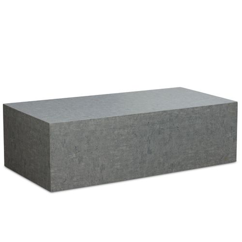 Table Basse Monobloc Aspect Béton Gris Table De Salon Moderne Cube Gris