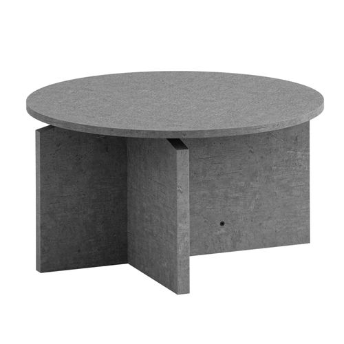 Table Basse Canapé De Salon 60 Cm Petite Ronde Moderne Contemporain Gris