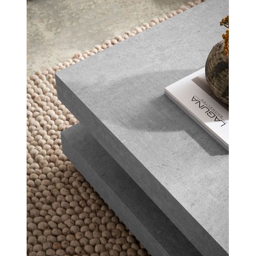 Table Basse Canapé De Salon 60 Cm Carré Moderne Avec Espace De Rangement