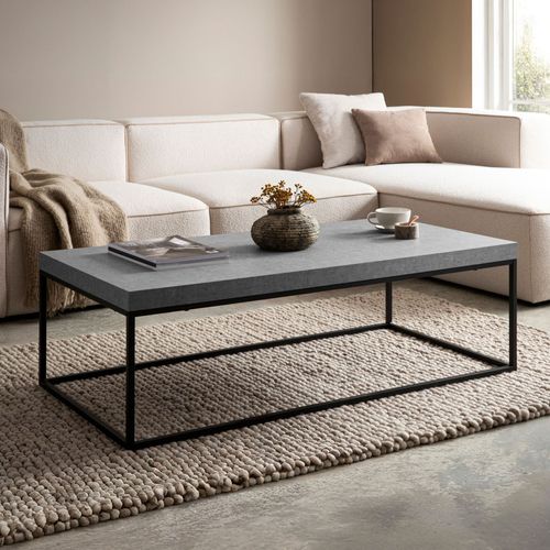 Table Basse Canapé De Salon 120 Cm Grande Design Moderne Rectangulaire