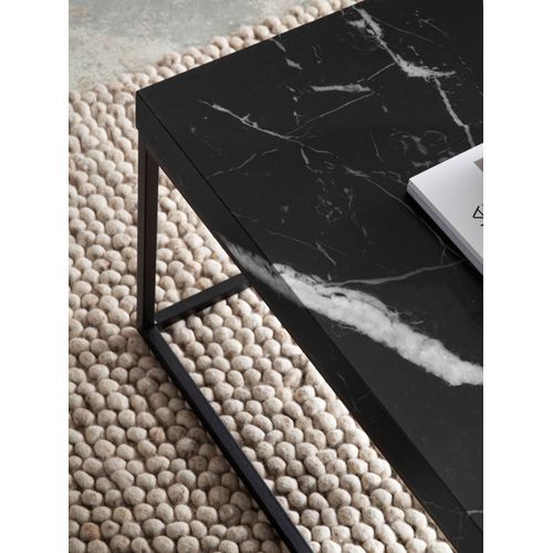 Table Basse Canapé De Salon 120 Cm Grande Design Moderne Rectangulaire Noir