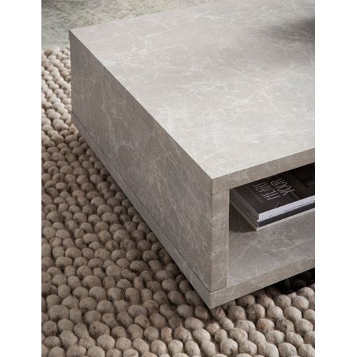 Table Basse De Salon 100 Cm Grande Moderne Rangement Rectangulaire