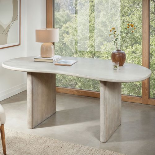 Bureau 180x90 En Bois Massif Blanc Table Ordinateur Design Home Office