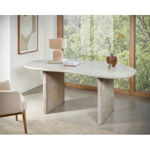 Bureau 180x90 En Bois Massif Blanc Table Ordinateur Design Home Office