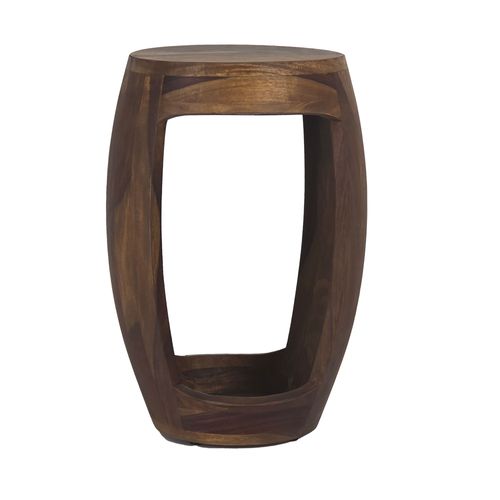 Table D'appoint Sheesham Bois Massif Rond 30cm Table Basse Table De Salon