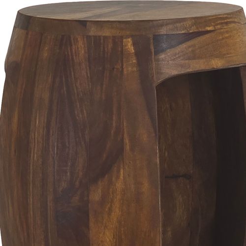 Table D'appoint Sheesham Bois Massif Rond 30cm Table Basse Table De Salon
