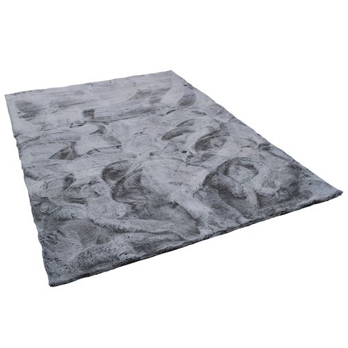 Tapis En Fourrure Plush 180x250cm Gris