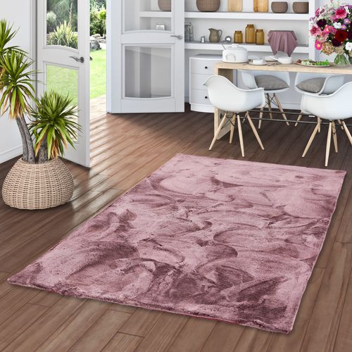 Tapis En Fourrure Plush 60x90cm Violet
