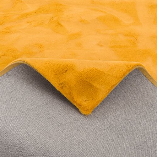 Tapis En Fourrure Plush 70x140cm Jaune