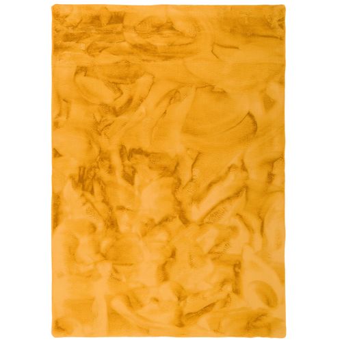 Tapis En Fourrure Plush 90x160cm Jaune