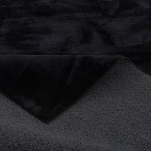 Tapis En Fourrure Pearl 80x150cm Noir