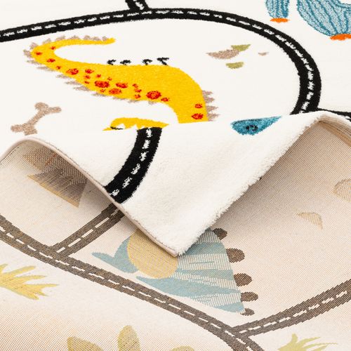 Tapis Maui Kids Pour Enfants Dino Rues 80x150cm