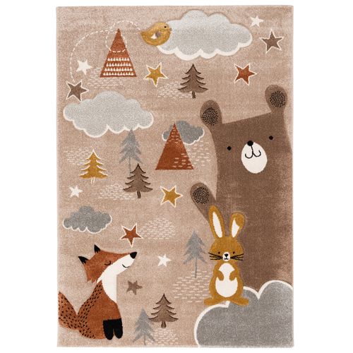 Tapis Maui Kids Pour Enfants Renard Et Ours 120x170cm