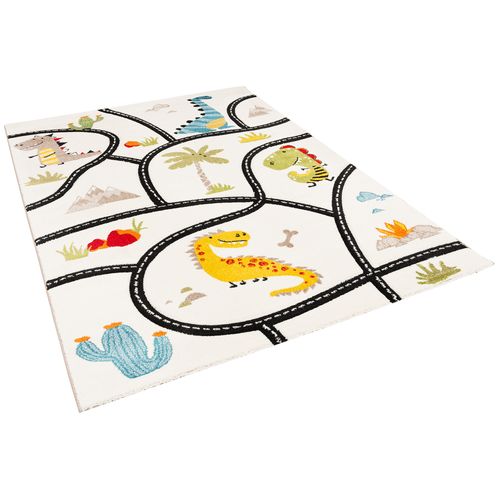 Tapis Maui Kids Pour Enfants Dino Rues 120x170cm