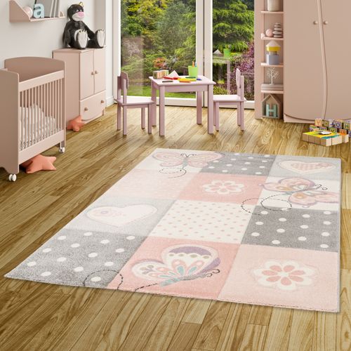 Tapis Maui Kids Pour Enfants Plaid Cœurs 120x170cm