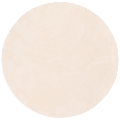 Tapis En Fourrure Pearl Rond 120cm Beige