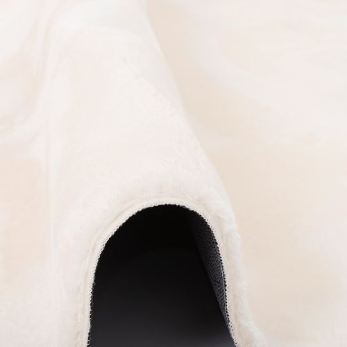 Tapis En Fourrure Pearl Rond 160cm Beige