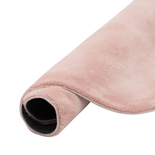 Tapis En Fourrure Pearl Rond 160cm Rose