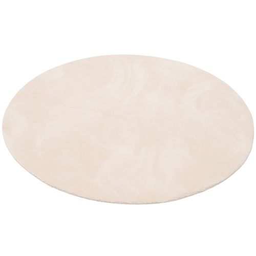 Tapis En Fourrure Pearl Rond 200cm Beige