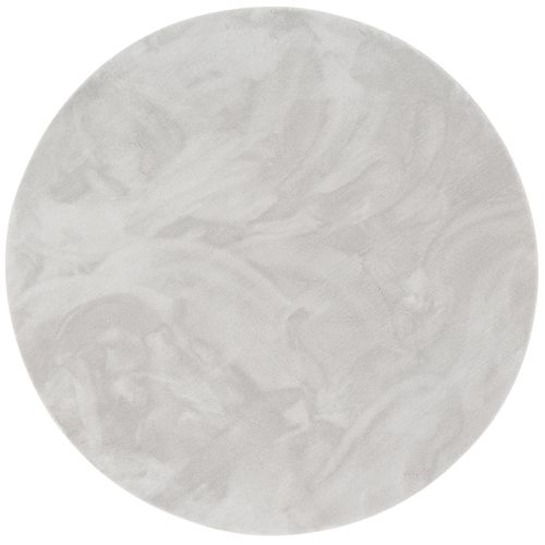 Tapis En Fourrure Pearl Rond 200cm Gris