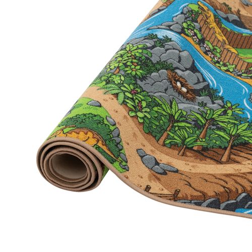 Tapis Rues Pour Enfants Dinosaures 133x133cm