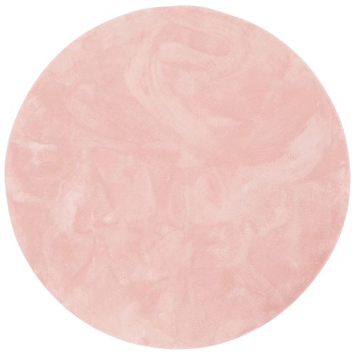 Tapis En Fourrure Pearl Rond 200cm Rose
