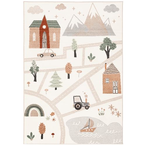 Tapis Pour Enfants Softstar Kids Little City 80x150cm Multicolore