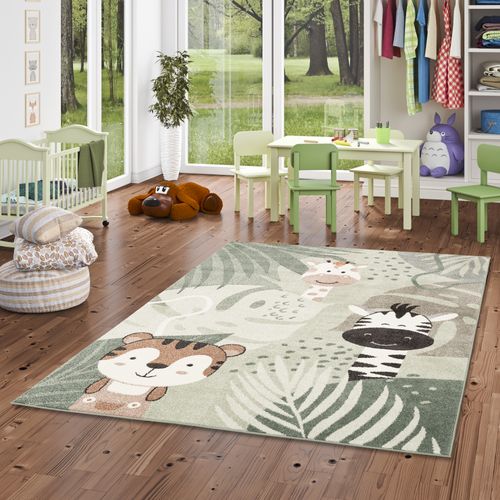 Tapis Pour Enfants Softstar Kids Safari 120x170cm Vert