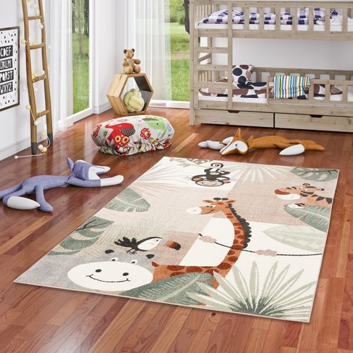 Tapis Pour Enfants Softstar Kids Animaux 140x200cm Vert