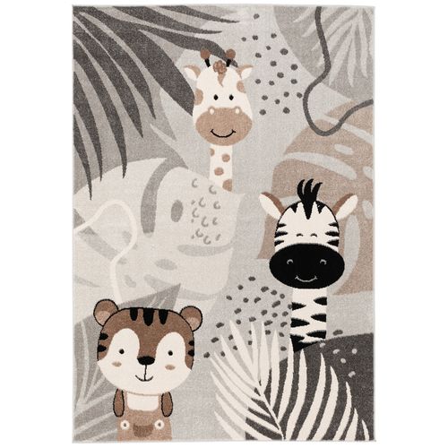 Tapis Pour Enfants Softstar Kids Safari 200x290cm Gris