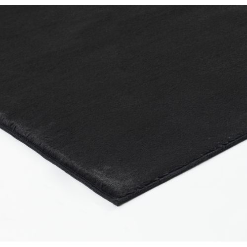Tapis Cosy Moderne Fourrure Douillet Lavable, Noir, 140x200 Cm