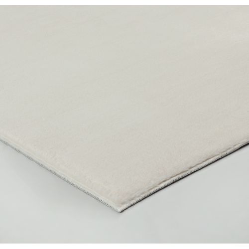 Tapis Cosy Moderne Fourrure Douillet Lavable, Crème, 160x220 Cm
