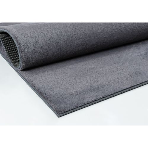 Tapis Cosy Moderne Fourrure Douillet Lavable, Anthracite, 200x280 Cm