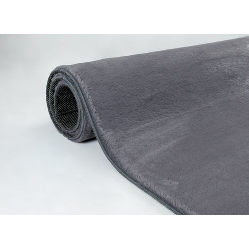 Tapis Cosy Moderne Fourrure Douillet Lavable, Anthracite, 200x280 Cm