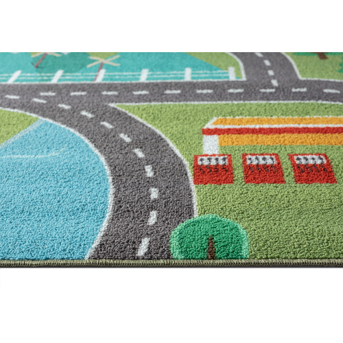 Happy Life Tapis De Jeu, Vert, 80x150 Cm