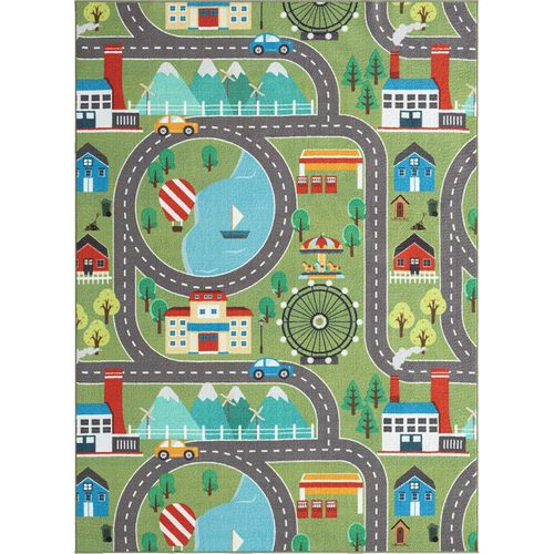Happy Life Tapis De Jeu, Vert, 160x220 Cm
