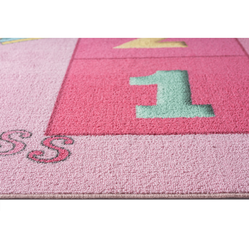 Happy Life Tapis Jeu Princesse, Rose, 160x220 Cm