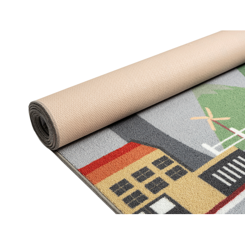 Happy Life Tapis De Jeu, Gris, 100x200 Cm