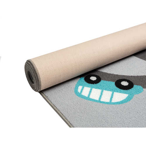 Happy Life Tapis Jeu Safari, Gris, 160x220 Cm