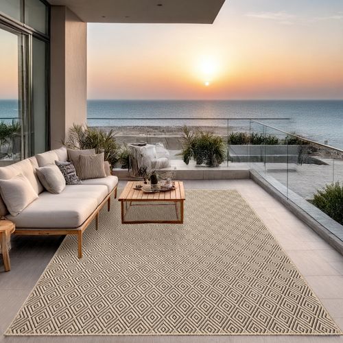 Tapis Kansas Extérieur Jute Terrasse - Nature - 160x230 Cm